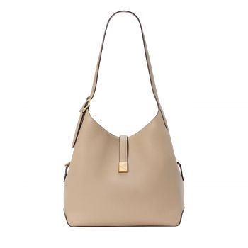 Deco large shoulder bag timeless taupe