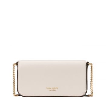 Devin colorblocked flap chain wallet timeless taupe multi Devin colorblocked flap chain wallet timeless taupe multi