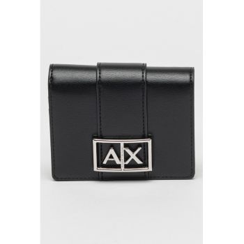 Portofel de piele ecologica cu capse Jodie