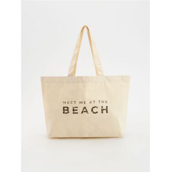 Reserved - LADIES` BAG - crem