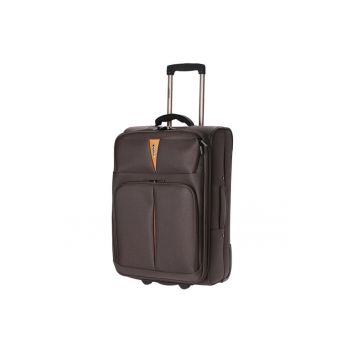 Troler cabina  ZC 6100 - poliester - 2 roti - 55 cm - maro