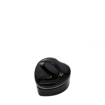 Camelia heart cosmetic case nero