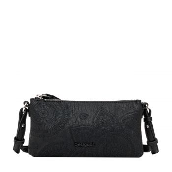 Embroidered flowers purse