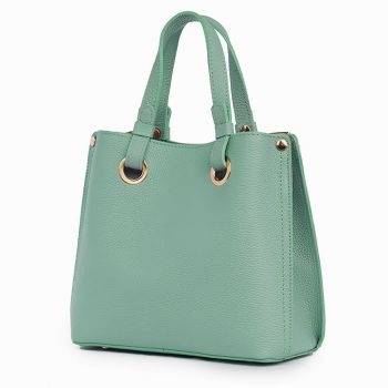Geanta dama din piele naturala Ilona verde fistic