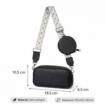 Geanta dama, Nixie GT3439, Negru