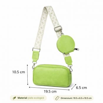 Geanta dama, Nixie GT3441, Verde ieftina de firma originala