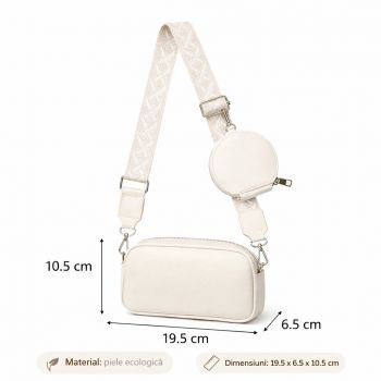 Geanta dama, Nixie GT3442, Crem