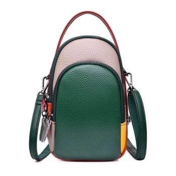 Geanta dama, Orantha GT3341, piele naturala, Multicolor