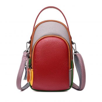 Geanta dama, Orantha GT3342, piele naturala, Multicolor