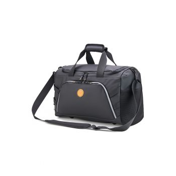 Geanta voiaj/sport  Cambridge - 40x20x20 cm - bagaj de mana avion Wizz Air/Ryanair - poliester premium - impermeabila - negru