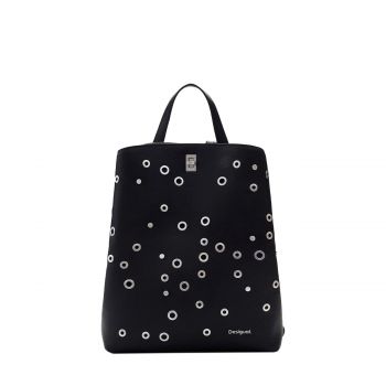 Medium studded backpack black