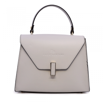 Poșetă satchel femei Enzo Bertini bej din piele 337POSP5047BE