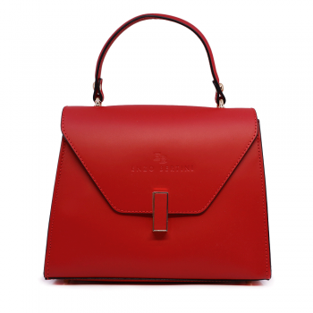 Poșetă satchel femei Enzo Bertini roșie din piele 337POSP5047R