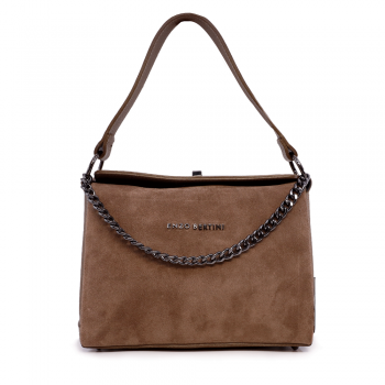 Poșetă satchel femei Enzo Bertini taupe din piele naturală 154POSP3401VTA