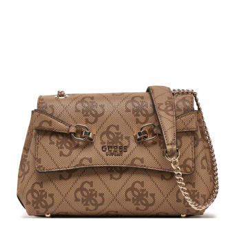 Poșetă satchel femei Guess Lorelei bej închis 919POSSHWOS9639210M ieftina