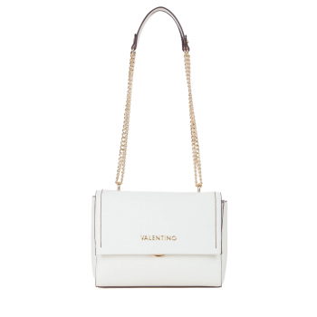 Poșetă satchel femei Valentino Samantha albă cu logo 1959POSS8YA09A