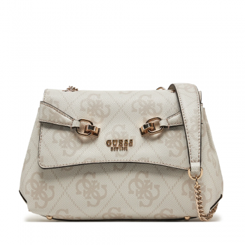 Poșetă tote femei Guess Noelle bej cu brand logo 919POSSHWBG7879250BE ieftina