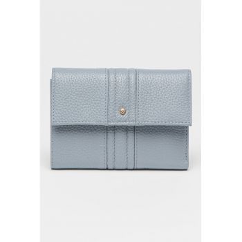 Portofel pliabil de piele cu aspect texturat de firma original