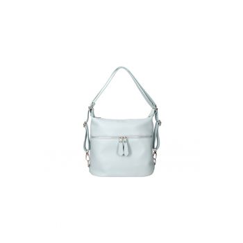 Rucsac convertibil de piele cu buzunare multiple