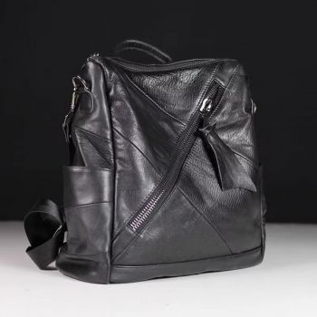 Rucsac dama, Elarin GT3642, piele naturala, Negru Rucsac dama, Elarin GT3642, piele naturala, Negru