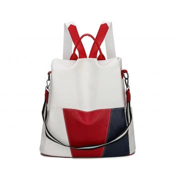 Rucsac dama, Olwen GT3620, antifurt, Alb