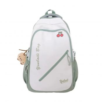 Rucsac dama, Ysoria GT3690, Alb/Verde de firma original