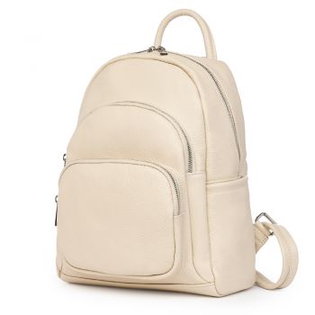 Rucsac din piele naturala Alghero crem