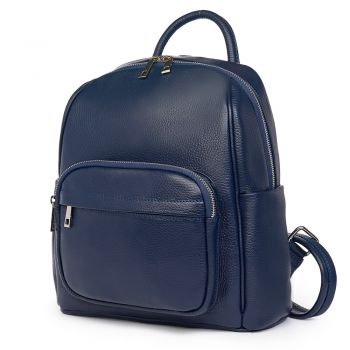 Rucsac din piele naturala Vicenzo bleumarin