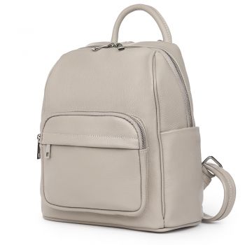 Rucsac din piele naturala Vicenzo gri