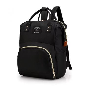 Rucsac multifunctional pentru mamici, Taisia GT3696, Negru de firma original