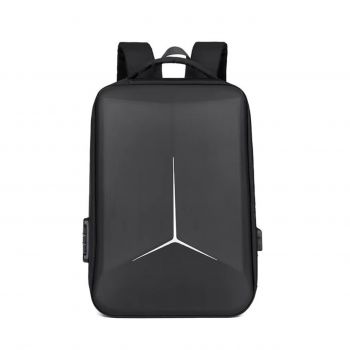 Rucsac unisex, Lorcan GT3748, port USB, Negru