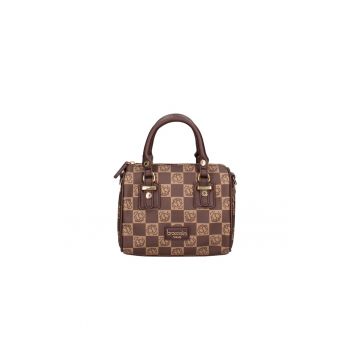 BRACCIAINI - Geanta crossbody de piele ecologica cu model