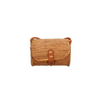 Geanta barrel din rattan - realizata manual
