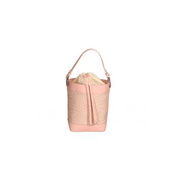 Geanta bucket de piele