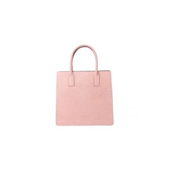 Geanta crossbody de piele cu aspect de piele de reptila