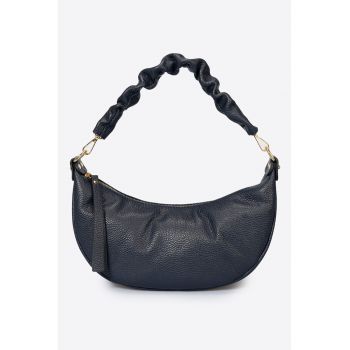 Geanta crossbody de piele cu aspect granulat