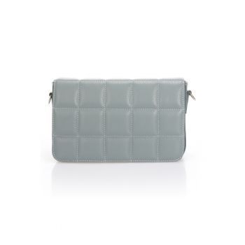 Geanta crossbody de piele cu aspect matlasat