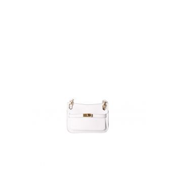 Geanta crossbody de piele cu bareta detasabila