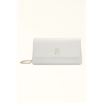 Geanta crossbody de piele cu bareta lant Diamante