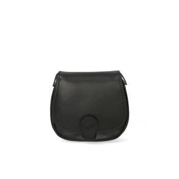 Geanta crossbody de piele cu clapa