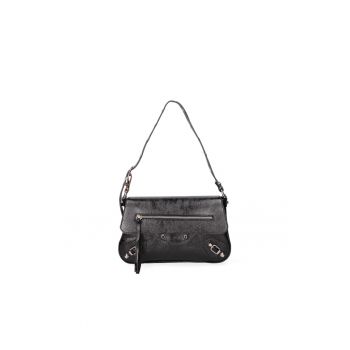 Geanta crossbody de piele cu tinte