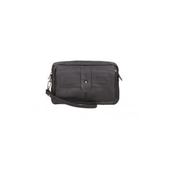 Geanta crossbody de piele ecologica cu bareta pentru incheietura