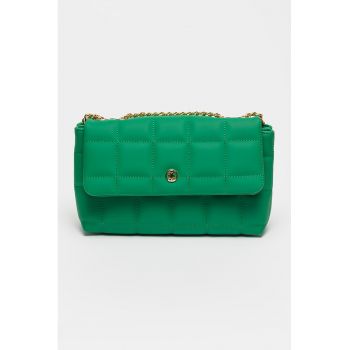Geanta crossbody de piele ecologica cu model matlasat