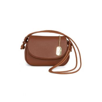 Geanta crossbody din piele cu aspect texturat