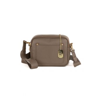 Geanta crossbody din piele cu bareta detasabila