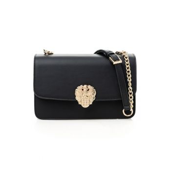 Geanta crossbody din piele ecologica cu bareta din lant