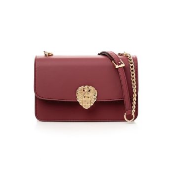 Geanta crossbody din piele ecologica cu bareta din lant