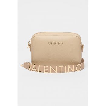 Geanta crossbody din piele ecologica cu logo metalic Alexia