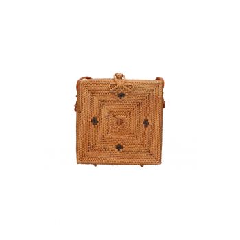Geanta crossbody din rattan