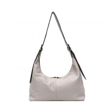 Geanta dama, Zireen GT3359, piele naturala, Crem la reducere